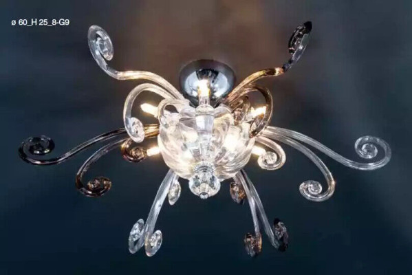 Kroonluchter plafondlamp Luxe plafondlamp kroonluchter kristal Kunst