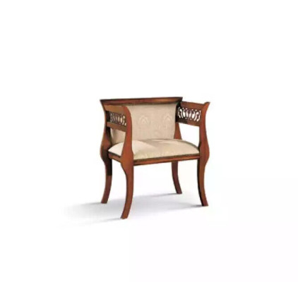 Klassieke stoel ontwerper Eetkamerstoel Luxe houten leunstoel Houten stoel