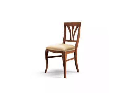 Stoel zonder armleuning Eetkamerstoel Hout Eetkamer Bruin Design Klassiek