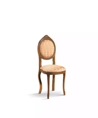 Stoel zonder armleuning Eetkamerstoel Hout Stof Eetkamer Design Fauteuil