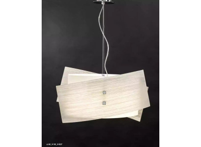 Stijlvolle plafondlamp met klassiek witte kroonluchter met 2 lampen nieuw.