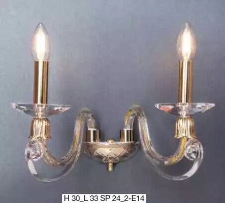 Klassieke wandlamp lamp kroonluchter wandlampen licht kristal