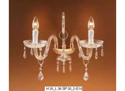 Klassieke wandlamp Luxe kristallen kroonluchterlamp Lustre stijl.