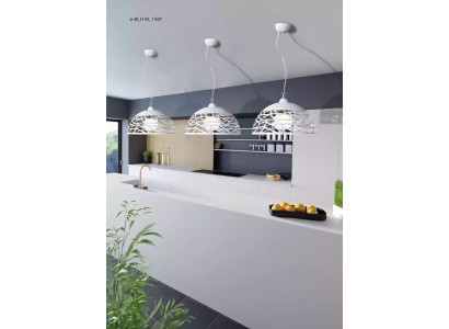 Witte kroonluchter plafond hanglamp verlichting lamp eetkamer