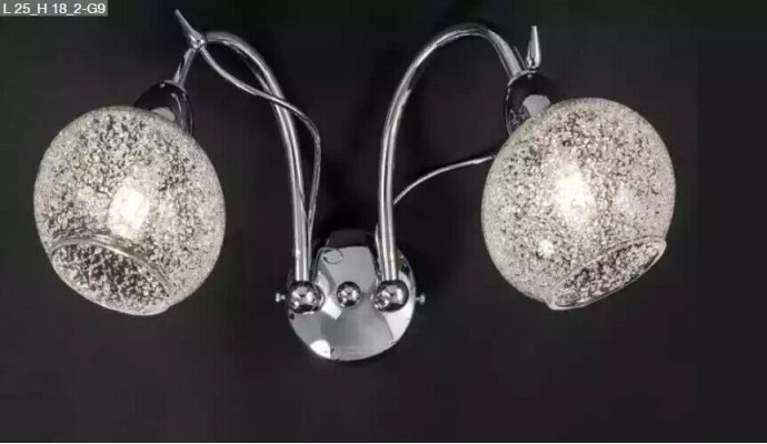 Luxe wandlamp Grijs 2x Lampen Ronde vorm Decoratie