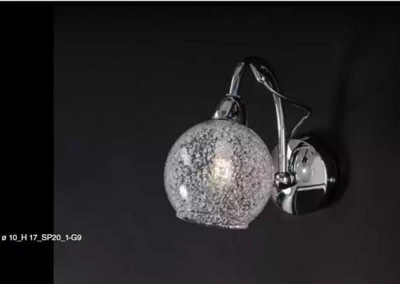 Zilveren wandkroonluchter Klassieke hanglamp Luxe designerlamp.