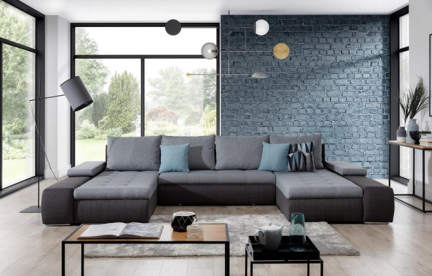 Woonlandschap luxe bankstel hoekbank textiel banken bankstel meubels nieuw