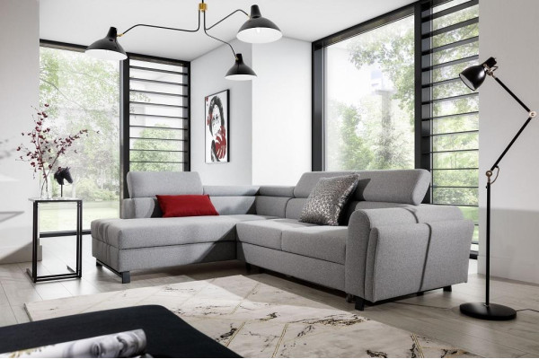 Woonlandschap Hoekbank L Vorm Fauteuil Set Suite Modern Sofa Textiel Zit Hoek