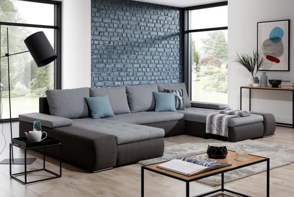 Woonlandschap luxe bankstel hoekbank textiel banken bankstel meubels nieuw