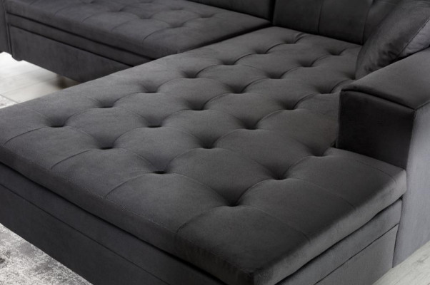 Ontwerp woonlandschap L-vorm hoekbank bank stoffering textiel set sofa hoek nieuw