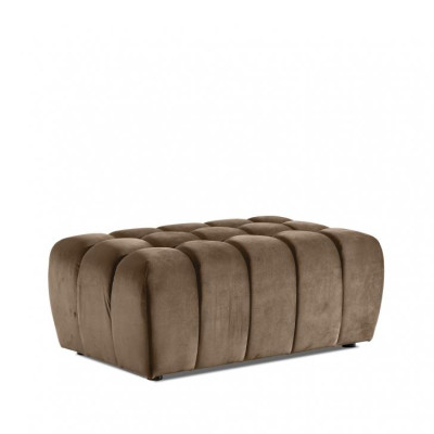 Hocker Voetenbank Bijzettafel Chaiselongue Zitbank Fluweel Stof