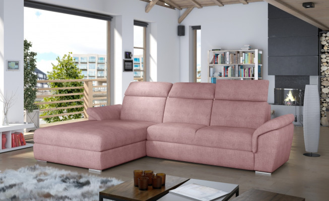 Bankstel woonlandschap hoekbank design modern sofa L-vorm textiel stoffen sofa's.