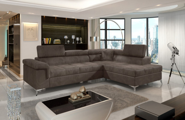 Hoekbank L-vorm Bank Bank Ontwerp Bekleding Slaapbank Textiel Bedfunctie Textiel