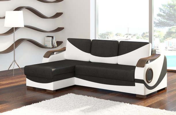 Bedfunctie Functionele slaapbank Hoekbank Textiel Stof Bankstel met bekleding