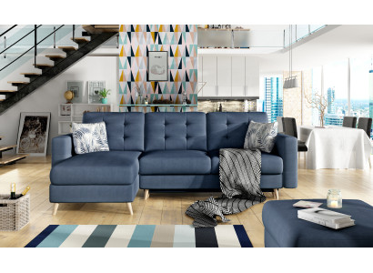 Ontwerp hoekslaapbank met slaapfunctie bank textiel lederen bekleding banken nieuw