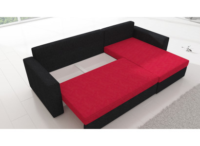 Ontwerp hoekbank slaapbank bedfunctie bank leer bekleding textiel sofa's nieuw 502