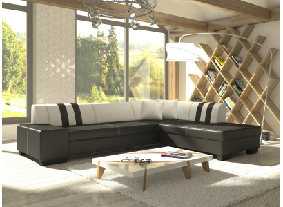 Ontwerp hoekslaapbank met slaapfunctie bankstellen bank leer textiel bekleding nieuw