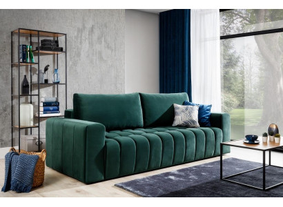 Klassieke driezits bank Gestoffeerde bank 3-zits textielbank Nieuw