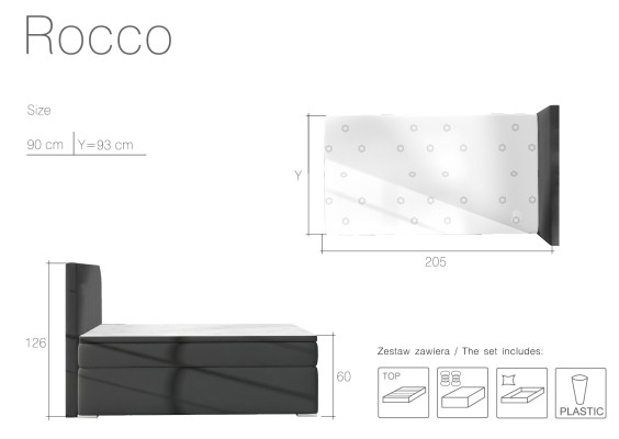 Boxspring Bed Hotel Bedden 90x200cm Leer Compleet Bedframe Topper