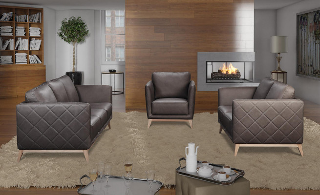 Leder Design Bankbekleding Zitje 2+1+1 Montagebankstel Bankstellen Kunstleder Set