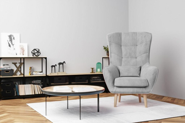 Fauteuil Club Lounge Ontwerper Leuning Stoel Gestoffeerde Bank 1-Zitter Nieuwe Stoffering