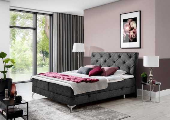 Bed textiel bekleding dubbel design barok moderne stijl Chesterfield bedden hotel