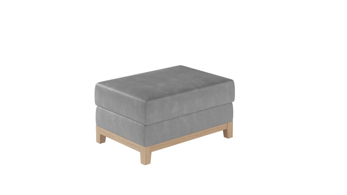 Ontwerp Beklede Poef Voetenbank Ottomanen Zitje Chaise Gestoffeerd Poef Blauw