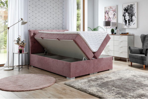 Bedframe Chesterfield Bed Gestoffeerd Bed Tweepersoonsbed Groot XXL Designer Bed Nieuw