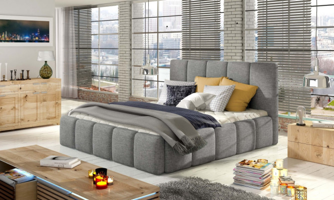 Bed met gestoffeerde matrassen Bedden Bed Gestoffeerd Hotel Designer Dubbel Decoratie Luxe Ontwerp