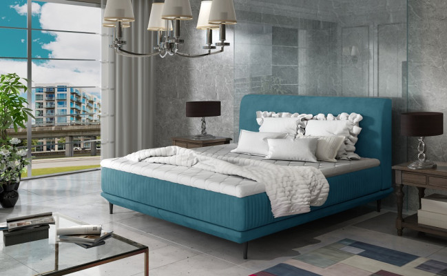 Ontwerper gestoffeerd bed bedden tweepersoonsbed decoratie echtelijke bed ontwerper bed NIEUW