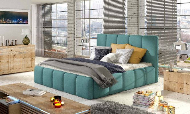 Bed met gestoffeerde matrassen Bedden Bed Gestoffeerd Hotel Designer Dubbel Decoratie Luxe Ontwerp