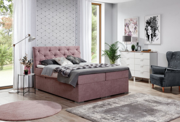 Bedframe Chesterfield Bed Gestoffeerd Bed Tweepersoonsbed Groot XXL Designer Bed Nieuw