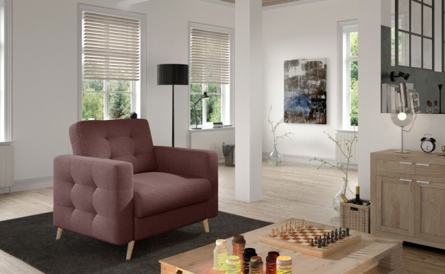 Stoel Designer Stoel Bekleding Relax Stof Textiel Lounge Nieuw TV 1-Zits