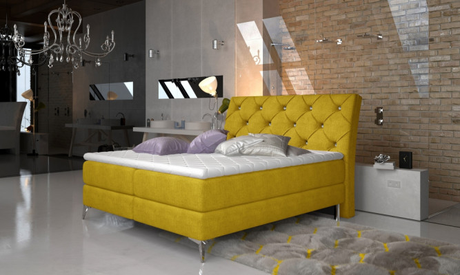 Ontwerpersbed Slaapkamer Bedden Textiel Hotel Bekleding Chesterfield Boxspring