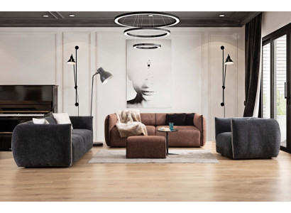 Sofagarnituur Bankstel Set 4+3+1 Zit Meubelgroep Garnituur Sets 3-delig Nieuw