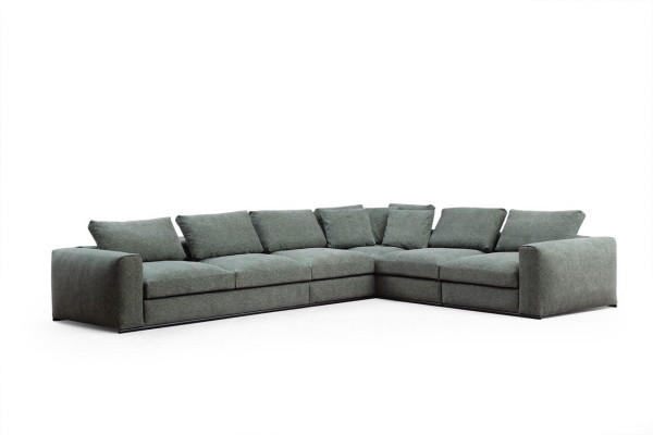 Woonkamerbank 4-zits Moderne bank Beklede bank Groen Hout Sofa 4-zits Moderne bank Gestoffeerde bank Groen Hout