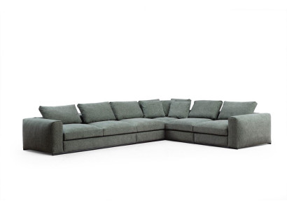 Woonkamerbank 4-zits Moderne bank Beklede bank Groen Hout Sofa 4-zits Moderne bank Gestoffeerde bank Groen Hout
