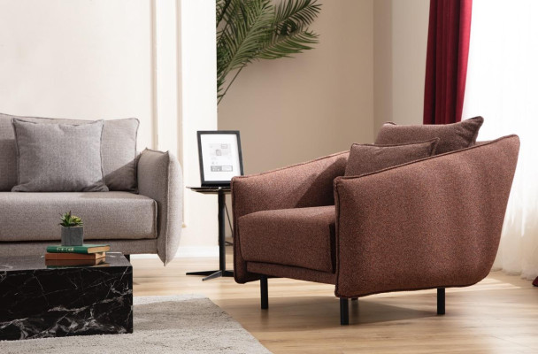 Driezitsbank Sofa Meubilair Inrichting Banken Sofa's Bekleding grijs Nieuw
