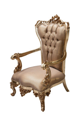 Fauteuil Woonkamer Klassiek Design Fauteuil Goud Luxe Woonkamer Textiel