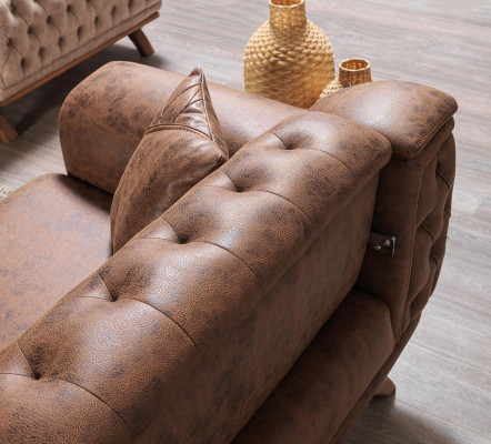 Bankstelsel 3+3+1 zitsmeubelset Designbanken kunstleer Chesterfield