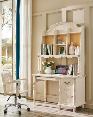 Set bureaukast + bureaustoel bureau met laden PC-tafel 2-delig.