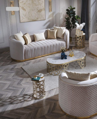 Ovale bank Driezits bank Meubels Bank Inrichting Woonkamer Fluweel