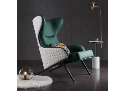 Woonkamer eenzitter bank bank lounge club hotel luxe moderne