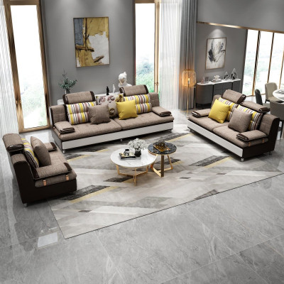 Ontwerp driezits lounge meubels 3-zits bank bank gestoffeerde club banken sofa's.