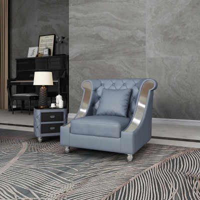 Chesterfield fauteuil tv bank 1-zits bank leer banken bekleding echt leer