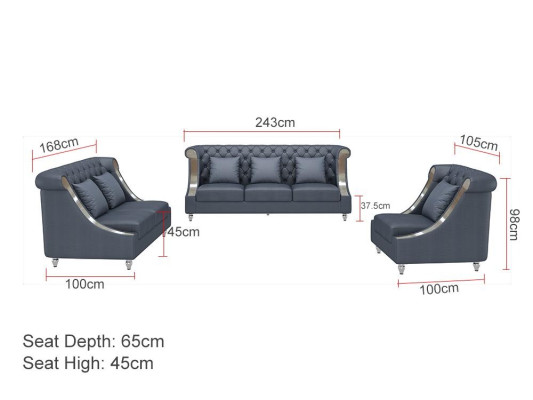 Chesterfield fauteuil tv bank 1-zits bank leer banken bekleding echt leer