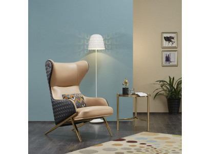 Fauteuil Designer Fauteuil Gestoffeerde Fauteuil Moderne Deco Relax Leren Fauteuil Luxe