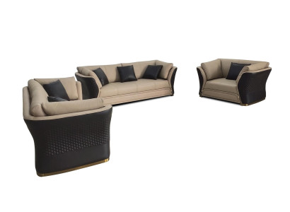 Fauteuil Design Bank Bank Bank Ontspannen Lounge Lederen TV Luxe Club Bekleding