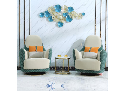 Fauteuil Ontwerp Bank Bank Relax Lederen Lounge Luxe Tv-Bekleding Zitbank Club