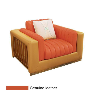 Fauteuil Ontwerp Bank Bank Relax Lederen Lounge Luxe TV Club Zits Kussen
